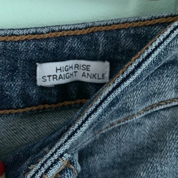 Nine West High Rise Straight Ankle Jeans Size 4 ** - Picture 5 of 13